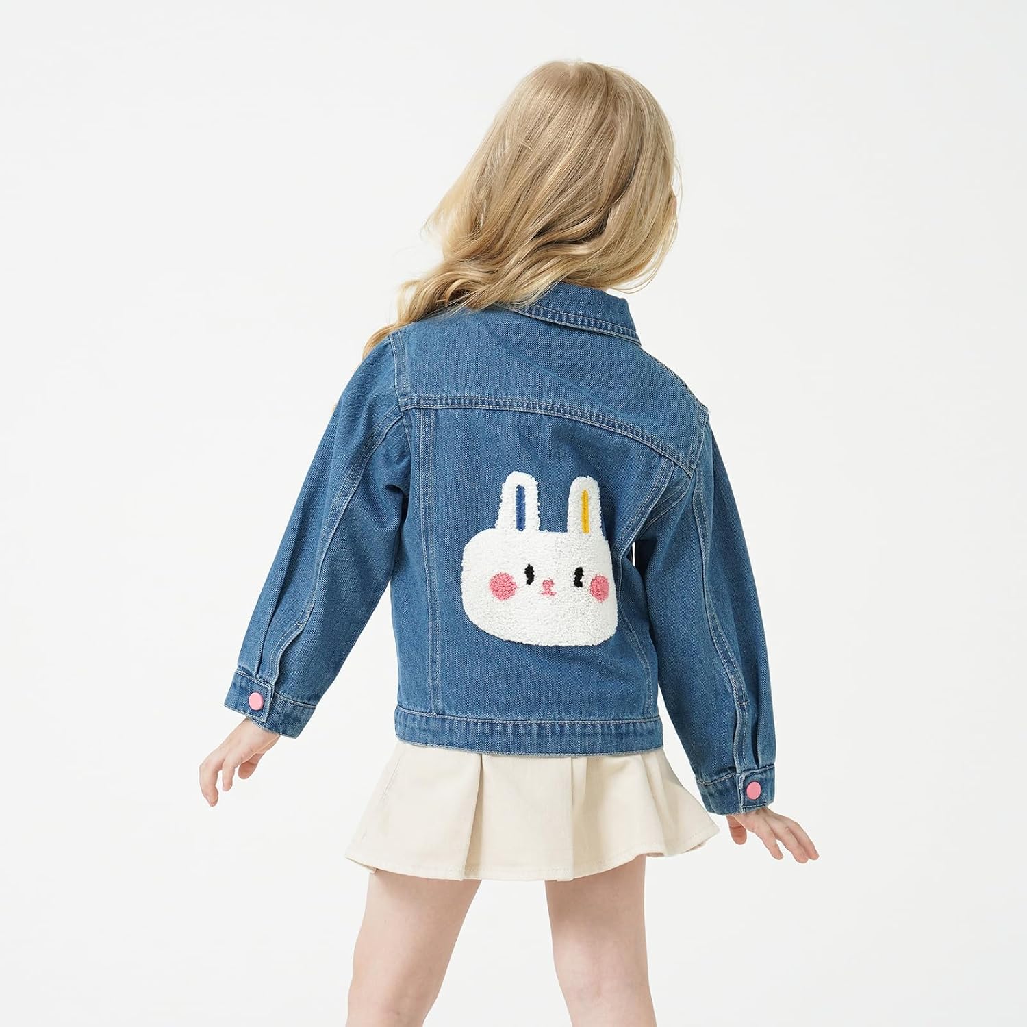 famuka Baby Girl Denim Jacket Toddler Boy Cute Outerwear Jeans Coats