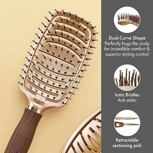 Miniatura 9 de Olivia Garden NanoThermic Ceramic + Ion Flex - Cepillo para el cabello con ventilación