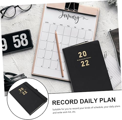 Miniatura 2 de MAGICLULU 2 Pcs 2022 Agenda Book Journal Notebook Planner Notebook 2022 Diary Notebook To- Do List Notebook Ruled Notebook 2022 Schedule Book
