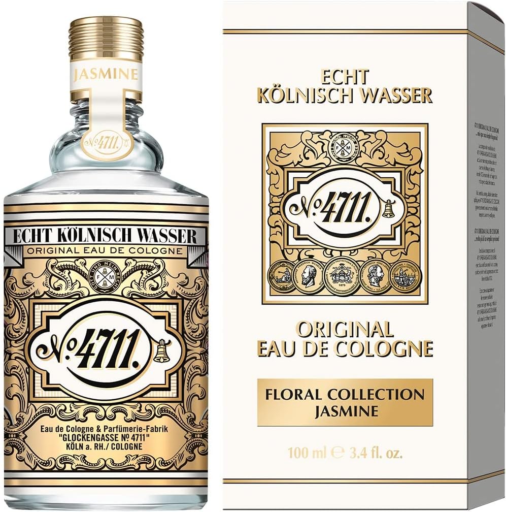 4711® JASMIN Eau de Cologne Real Keuls Water, bloemenherinterpretatie van het icoon – sensueel – sierlijk – betoverend I 100 ml natuurlijke spray verstuiver