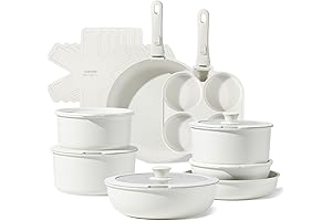 CAROTE 22pcs Pots and Pans Set with Detachable Handle