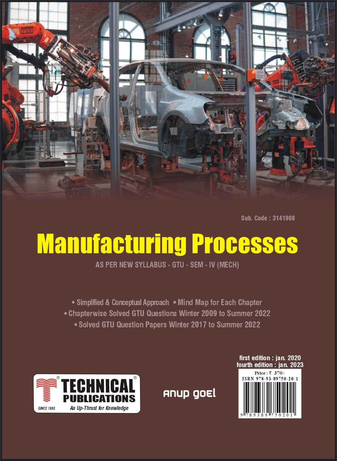 Manufacturing Processes for GTU (IV- MECH. -3141908)