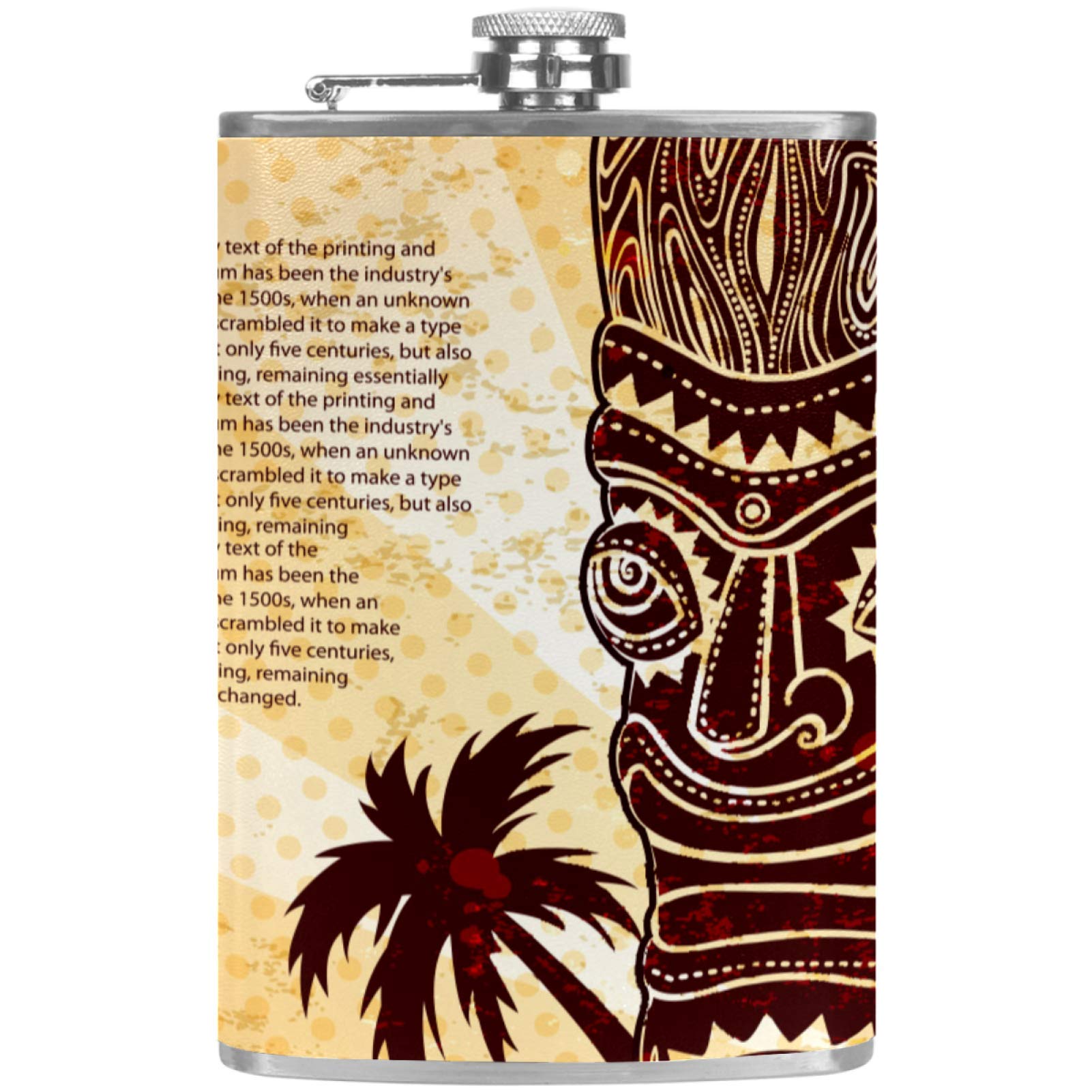 Flasque à whisky en cuir vintage avec entonnoir pratique pour bar nomade