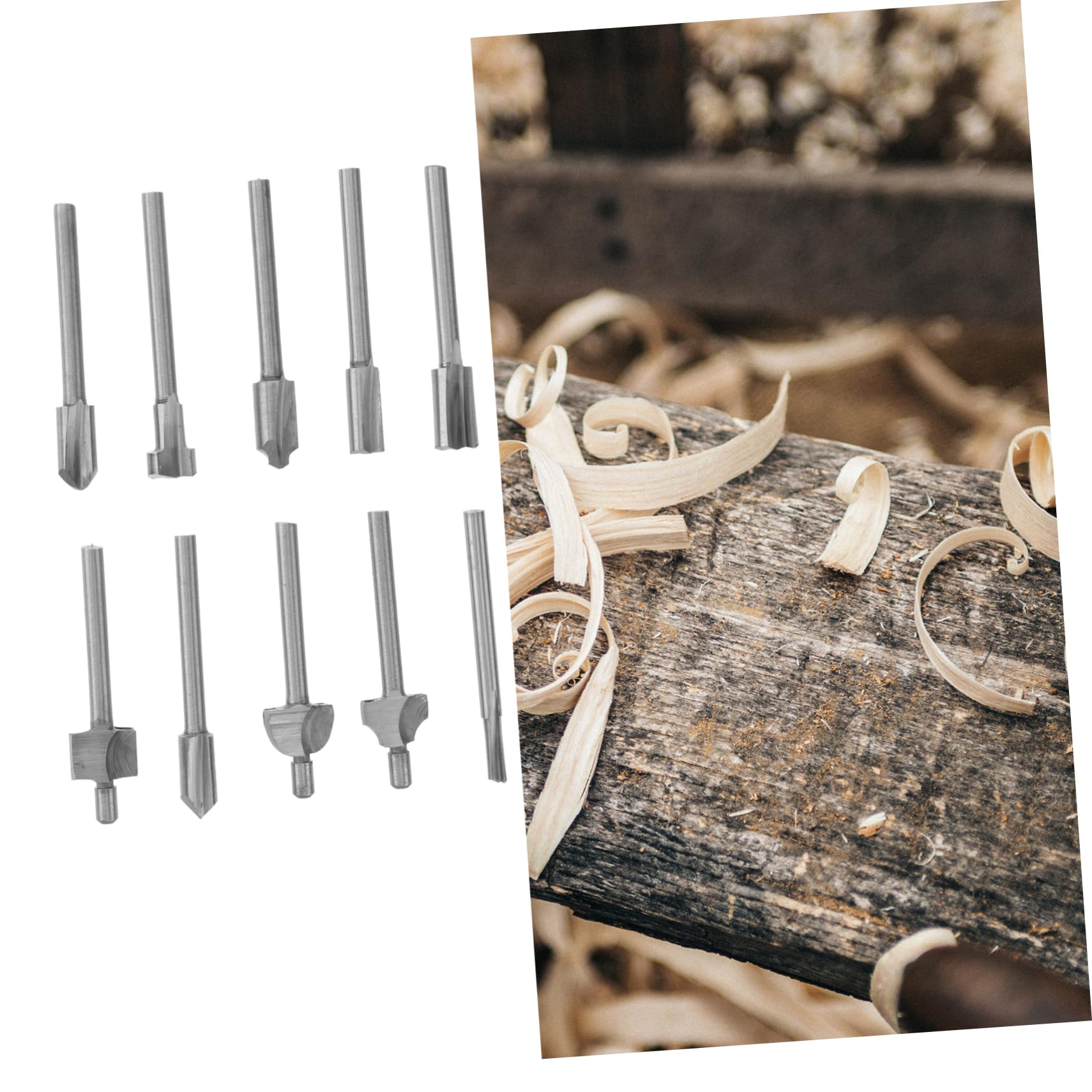 UKCOCO 30 Pezzi Accessori Punte Del Router Fresa In Carburo Di Tungsteno Fresa Da 1/8 Pollici Fresa Da 1/8 Pollici Punte Da Taglio Per Ruotare Trapano Elettrico