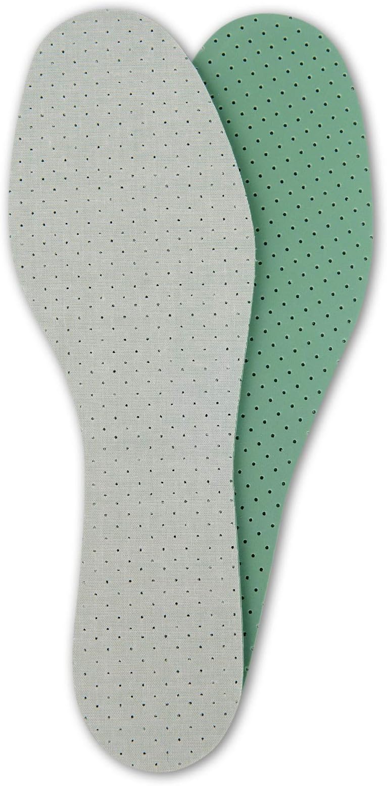 Woody Latex Foam Insoles for Shoes and Boots Scented Insoles Shoe Inserts for Adults Made in Germany by Tacco, Green, 39 EUR / 6 L UK