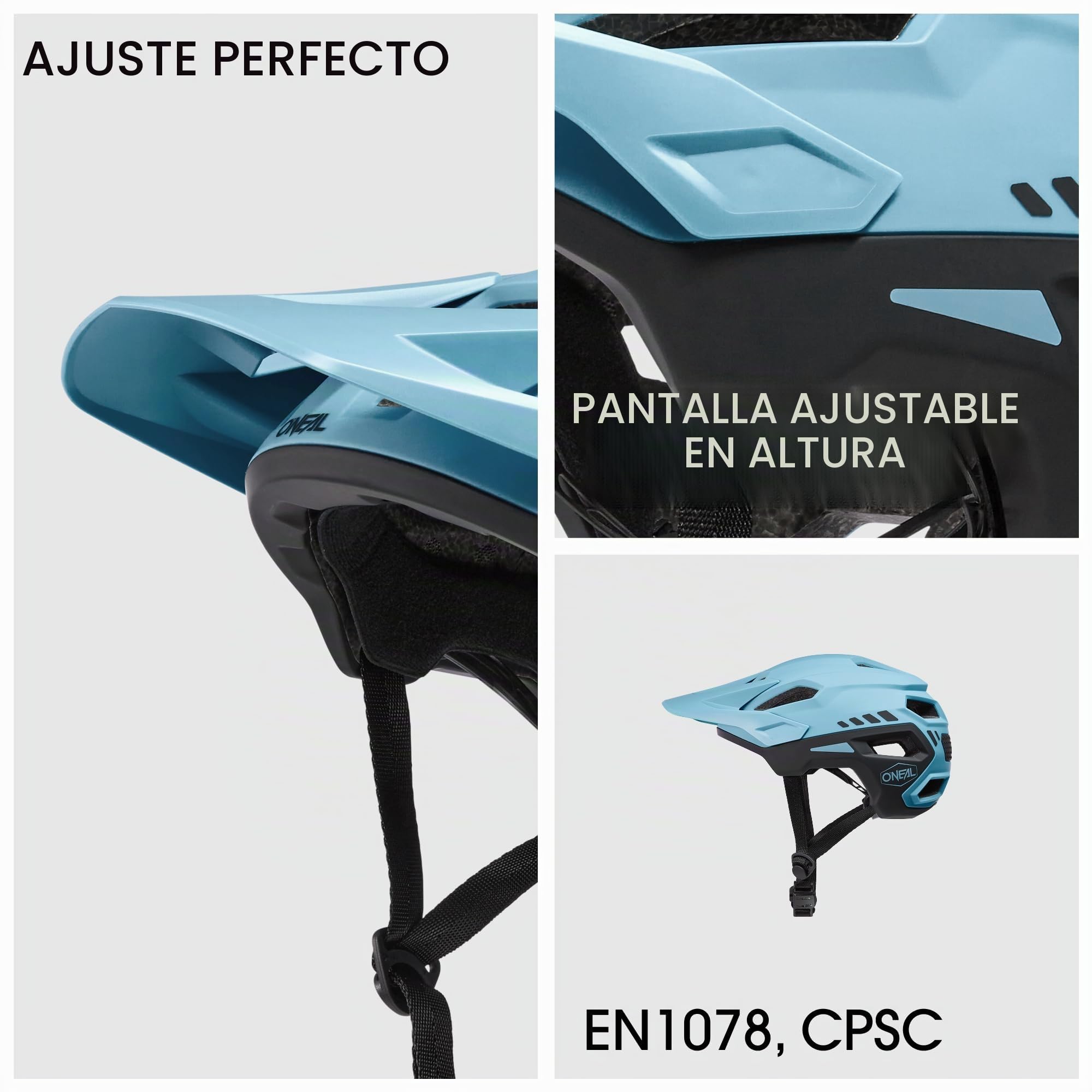 O'NEAL | Casco de Ciclismo de montaña | MTB All-Mountain | Ventilaciones para la refrigeración, Sistema de Ajuste de Talla, Norma de Seguridad EN1078 | Casco Trailfinder Split | Adulto