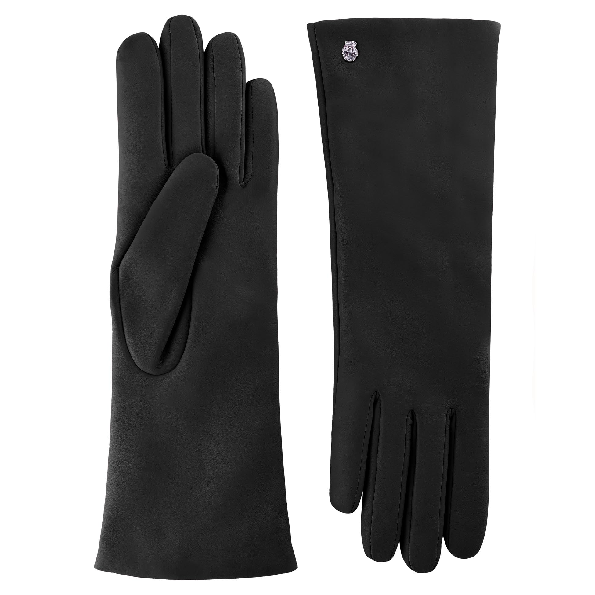 Roeckl Damen Ædelklassiker cashmere lang Handschuhe, Schwarz (Black 000), 6.5 EU Fashion