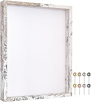 Vista 48 de Califortree 12x16 Large Shadow Box Frame with Soft Linen Back - Metal Push Pins Included, Memory Shadow Box Display Case for Bouquet Awards Medals