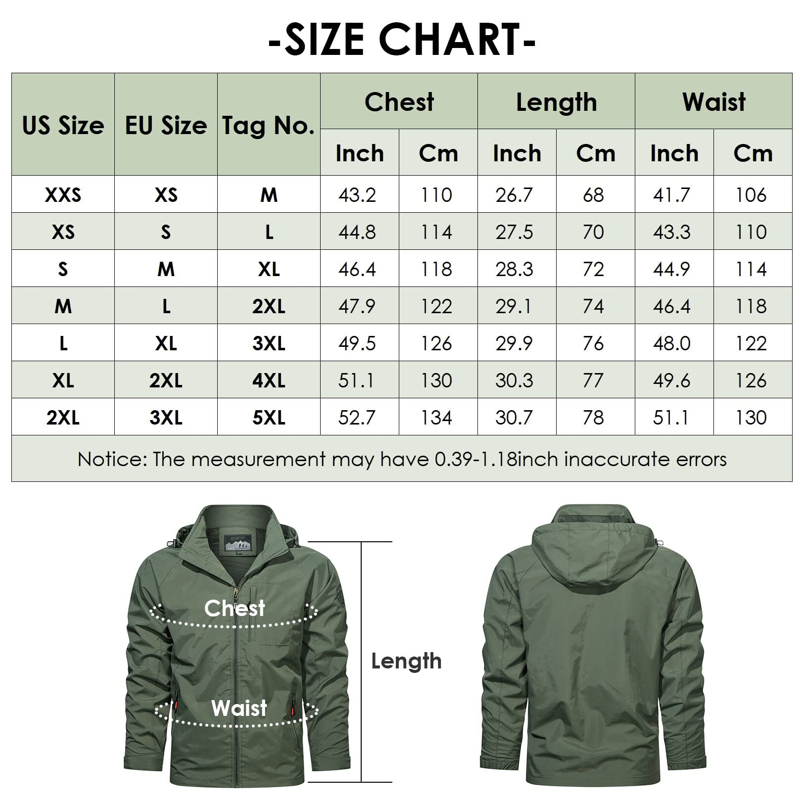 SEAUR - Giacca da uomo Giacche impermeabili leggere Casual Softshell Giacche Outdoor Cappotto da lavoro per ciclismo Sci Escursionismo