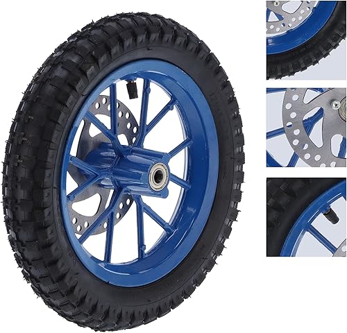 Miniatura 4 de Acouto Rueda delantera de 12.5 x 2.75 pulgadas para mini bicicleta de cross de 2 tiempos, rueda delantera de goma, rueda delantera de llanta, disco