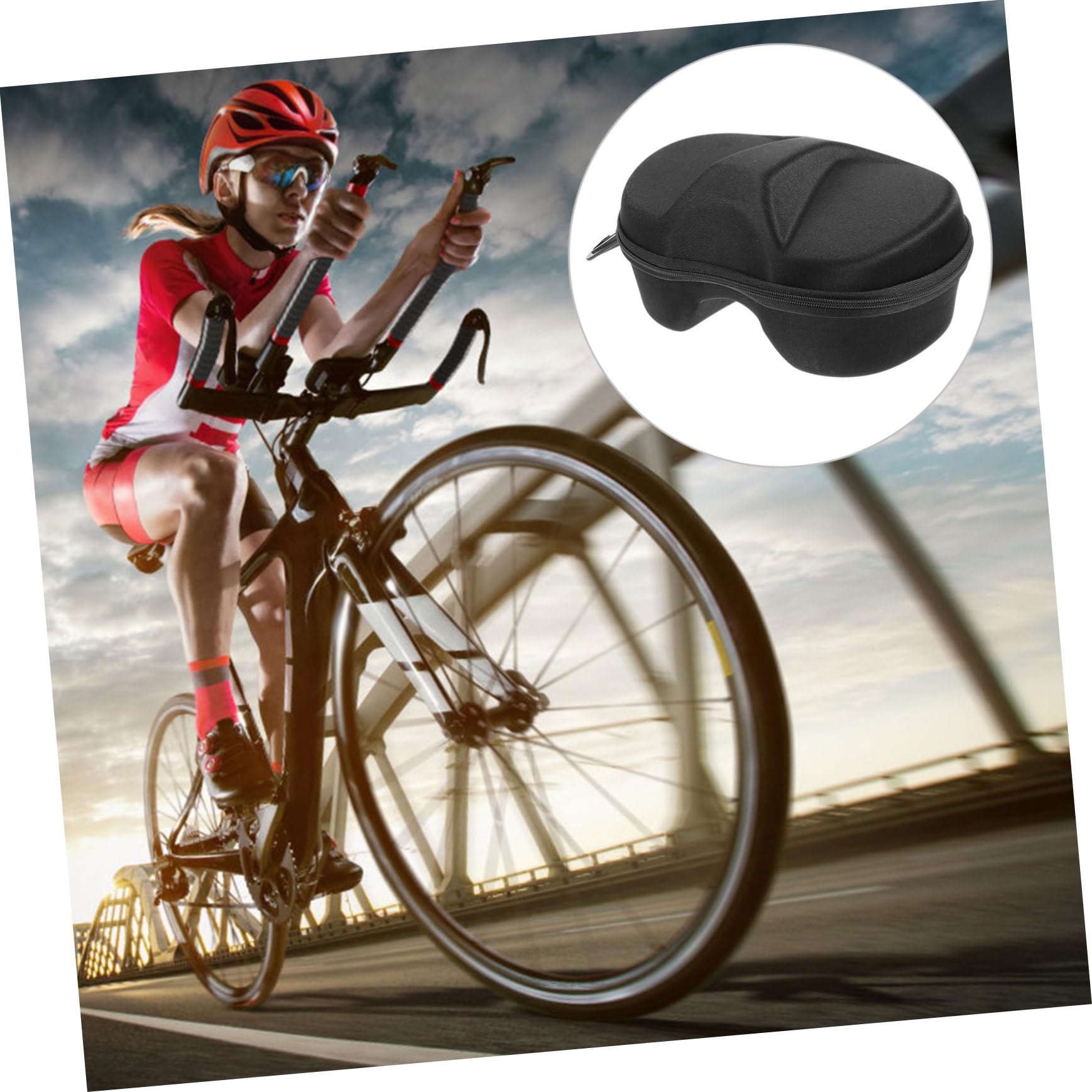 WOONEKY 3pièces Étui De Rangement Pour De Ski Boîte De Eva Pour Goggles Et De Sport Résistante Aux Et Aux Rayures Pour Ski Cyclisme Plein Air