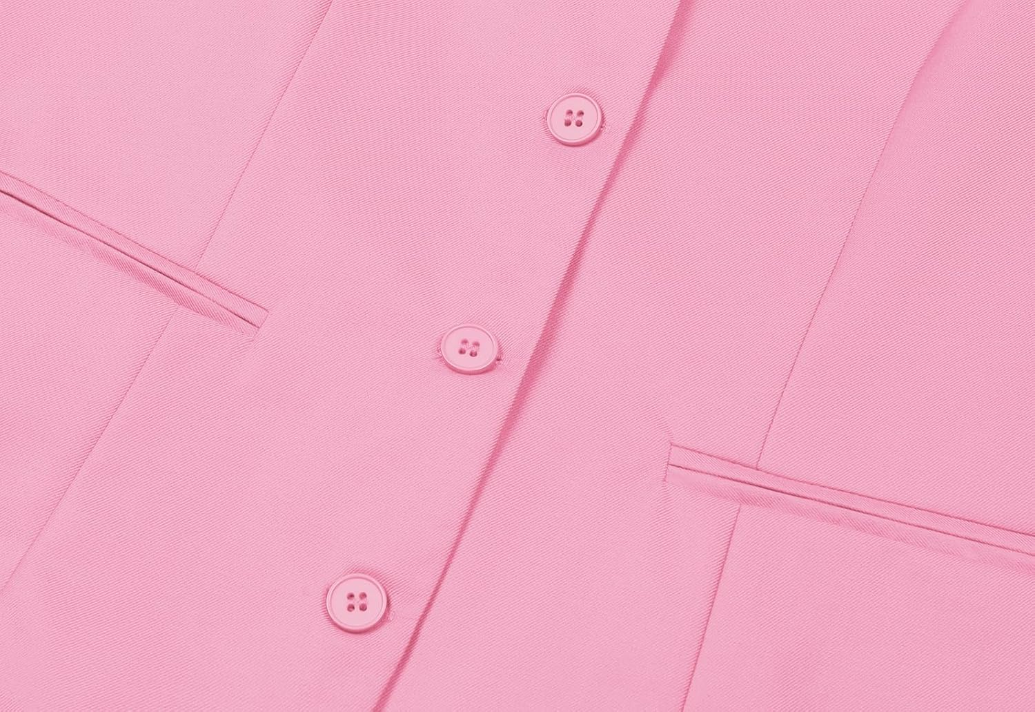 MINTLIMIT Fully Lined Waistcoats for Women Sleeveless Button Down V-Neck Fitted Vest Waistcoat(Light Pink M) - Image 4