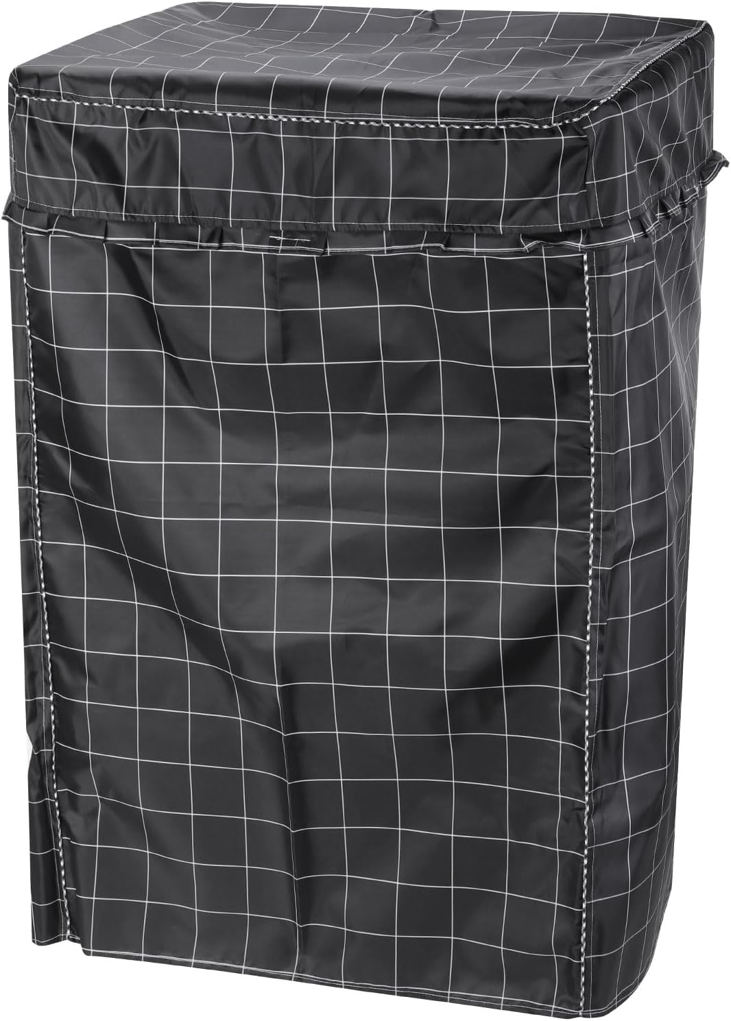Portable Washing Machine Cover (Black checkered color, XL-24x25x37inch)