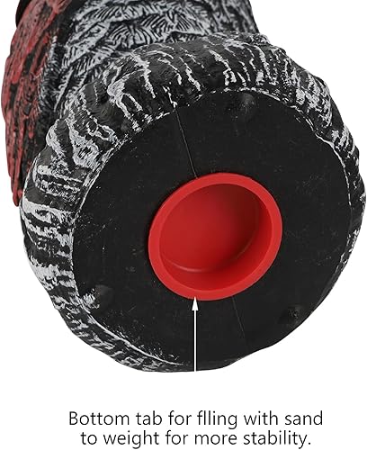 Miniatura 5 de Hausse Paquete de 2 esculturas de espantapájaros falsos de búho, señuelo de pájaro, cabeza moviente de plástico de 11.2 pulgadas, búho que asusta a