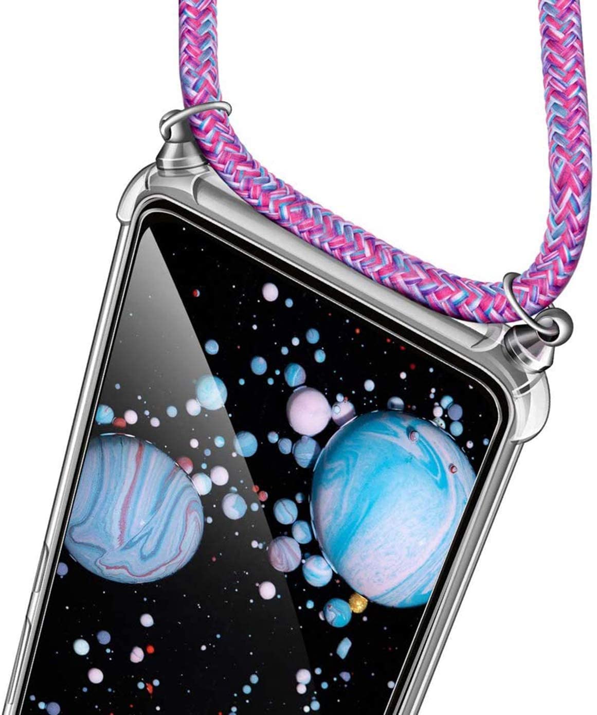 Yoedge Custodia con Cordino per Apple iPhone 11 Pro 5,8, Cover con Collana Practical Stylish, con Cordoncino da Indossare, Soft TPU Antiscivolo Bumper Custodia per iPhone 11 Pro, Rosa