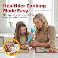 Vista 3 de HOTPOP Esteras de hornear de silicona de 0.75 mm, esteras de silicona antiadherentes para macarons - Lámina de silicona para bandejas de hornear