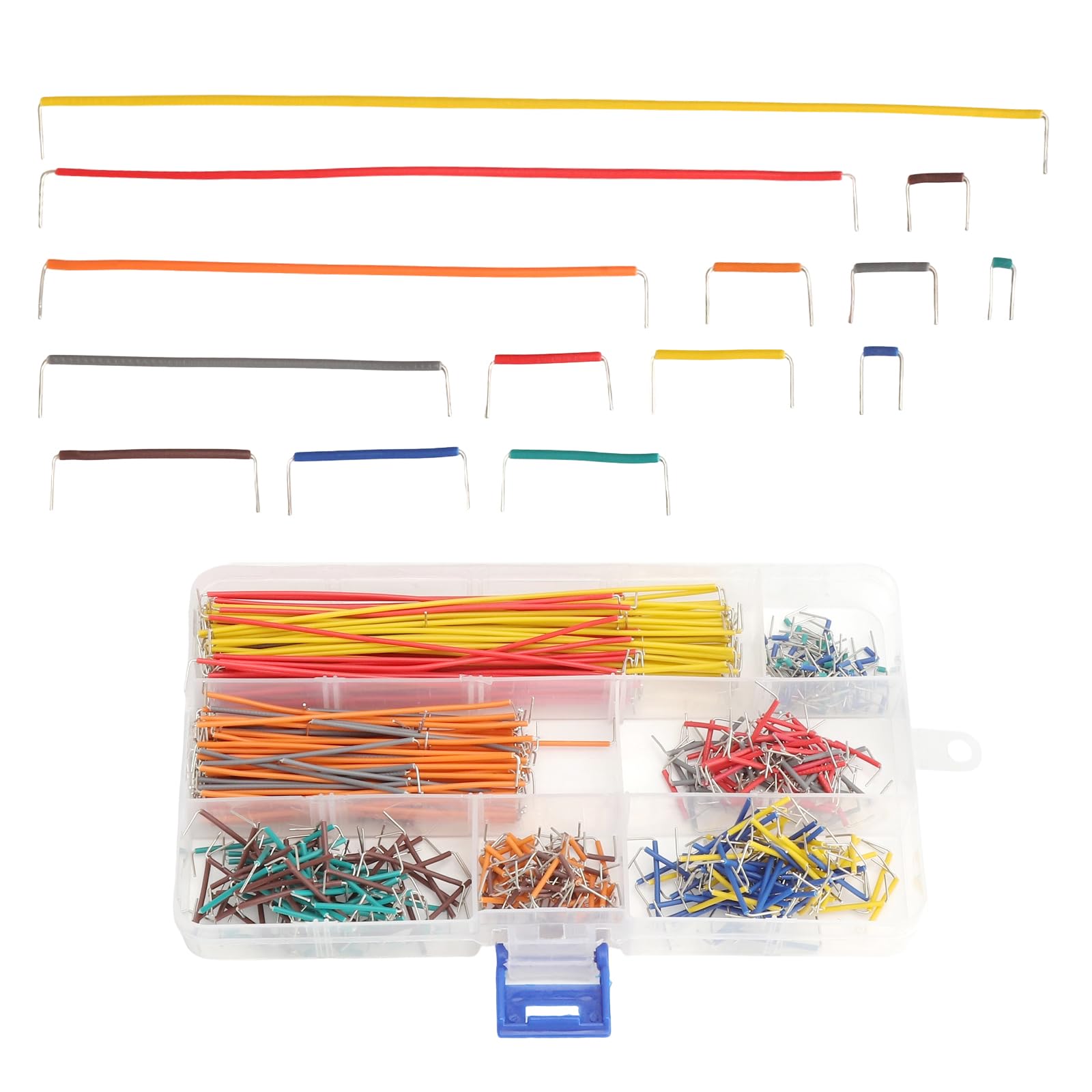 HENGBIRD Set cavi breadboard 560 pezzi ponticelli tipo U 14 lunghezze per piastra breadboard prototipi circuiti di test progetti LED scuola studio ed elettronica DIY