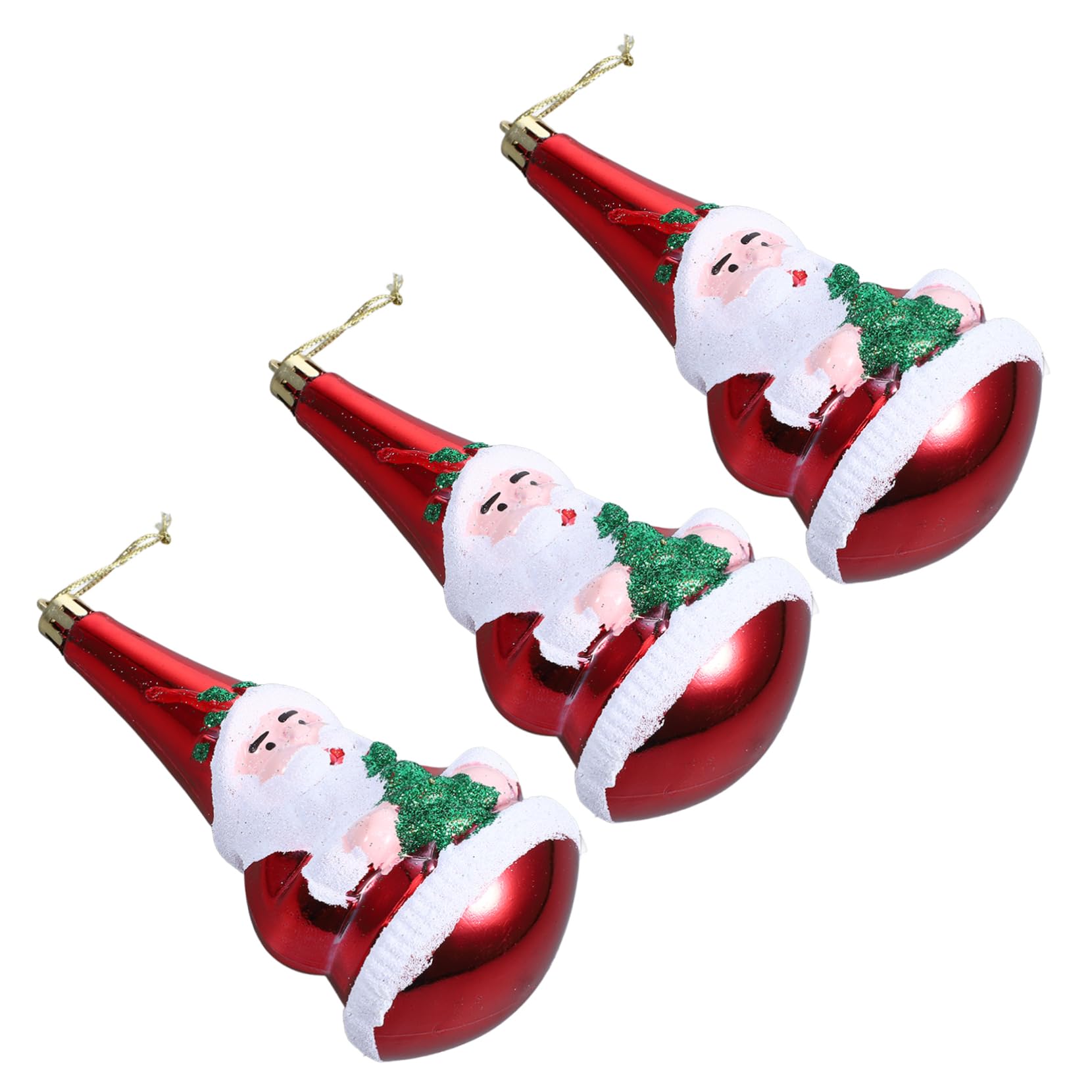 IMIKEYA 15 STK Christbaumschmuck Weihnachtsbaumschmuck zum Aufhängen Weihnachtsbaumschmuck für Kinder Weihnachtsbaum hängen Weihnachtsmann-Anhänger Charms anhänger Weihnachtsbedarf Plastik