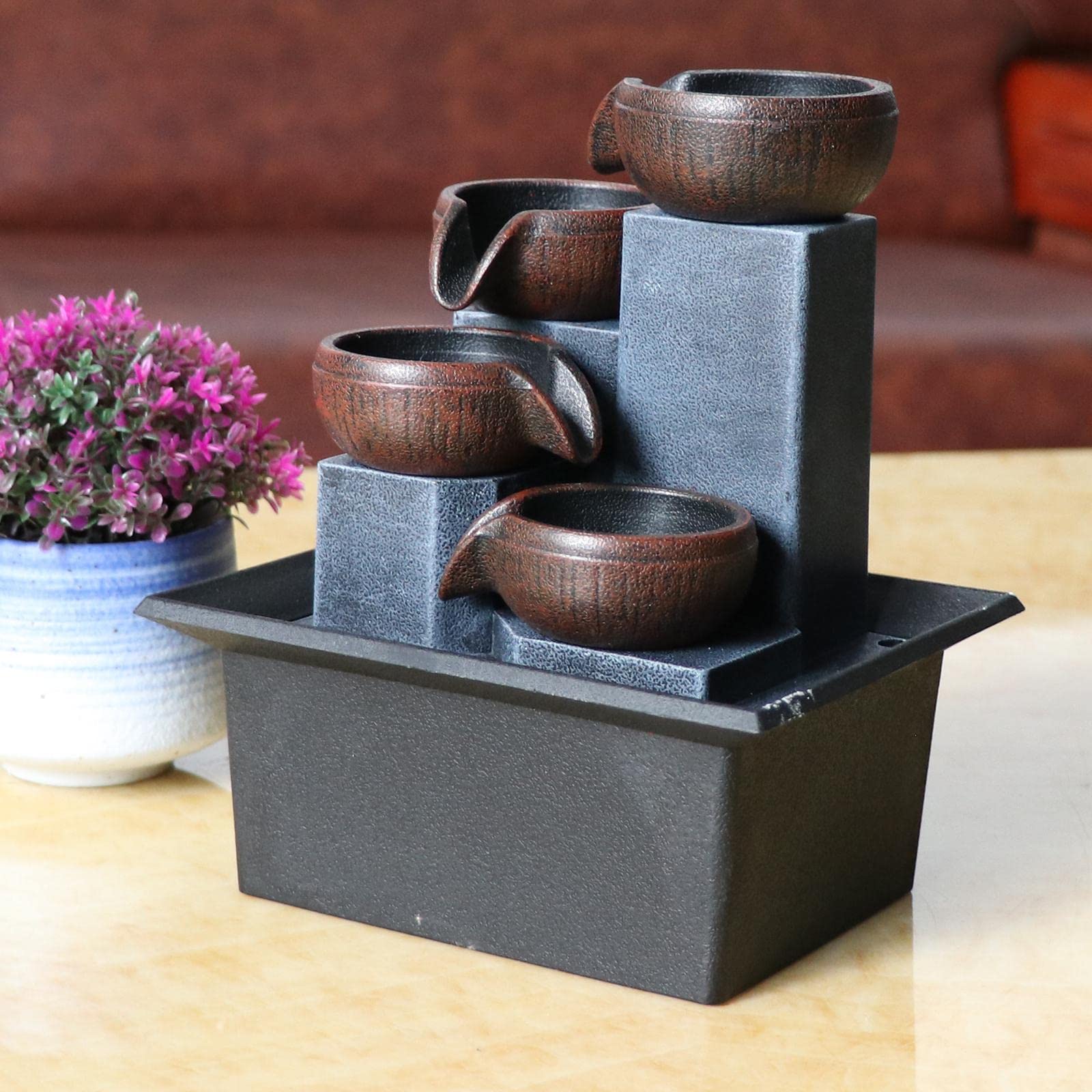 1pc Tabletop Fountain Feng Shui Ornaments Waterfall Small Size Decor Craft | Home & Garden | Home D?©Cor | Indoor Fountains-image-29