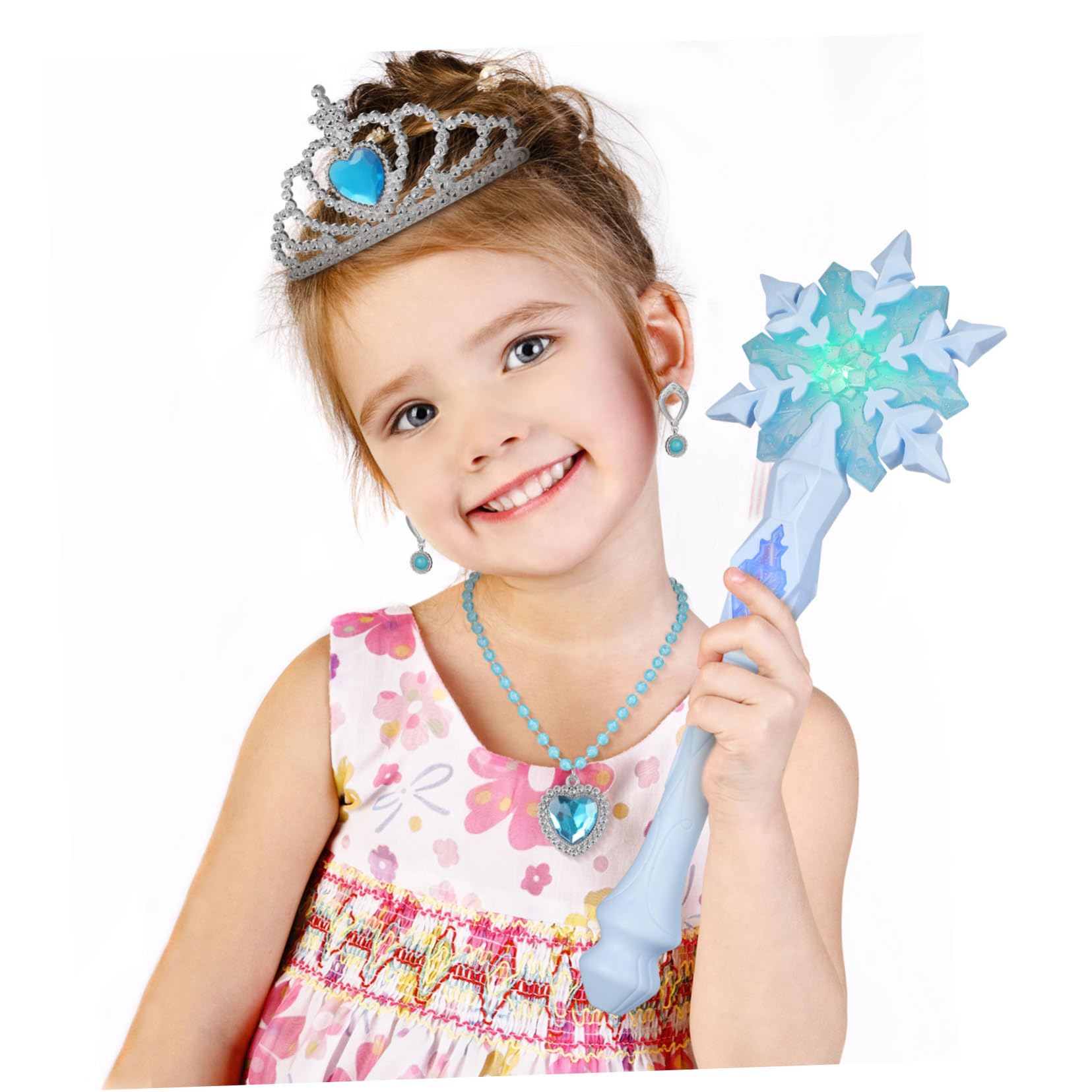 Varita Mágica Destellante para Luminoso de Fiesta con Luz LED Decoración Atmosférica para y Cumpleaños Juguete Seguro y Duradero Color Azul Degradado