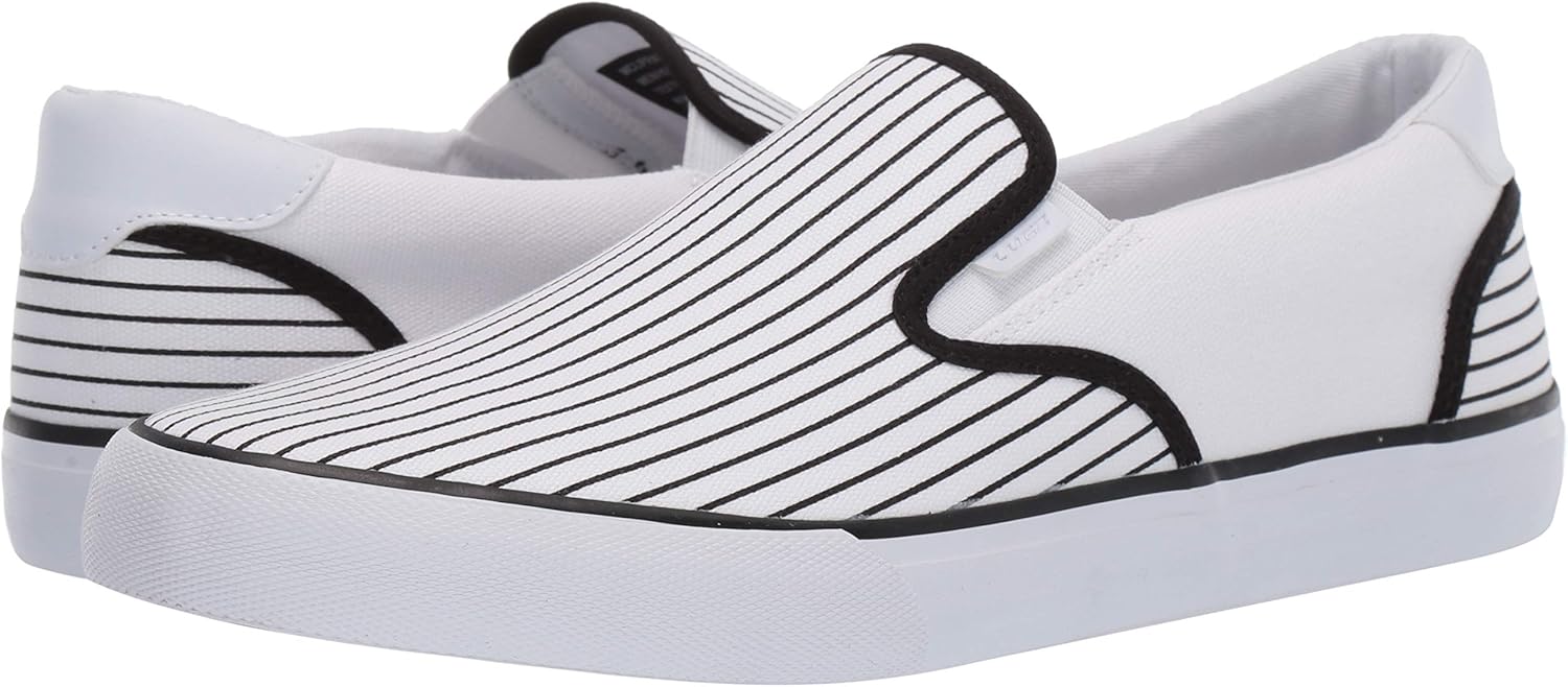 Lugz Men's Clipper DLX Sneaker 12 White/Black/White