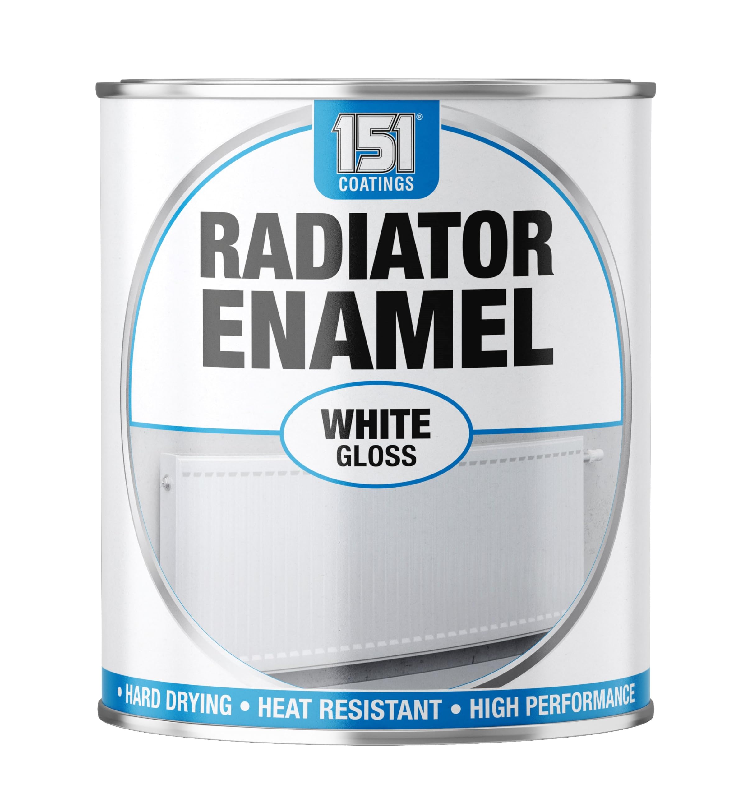 300ML 151 Radiator Enamel White Gloss Paint Tin