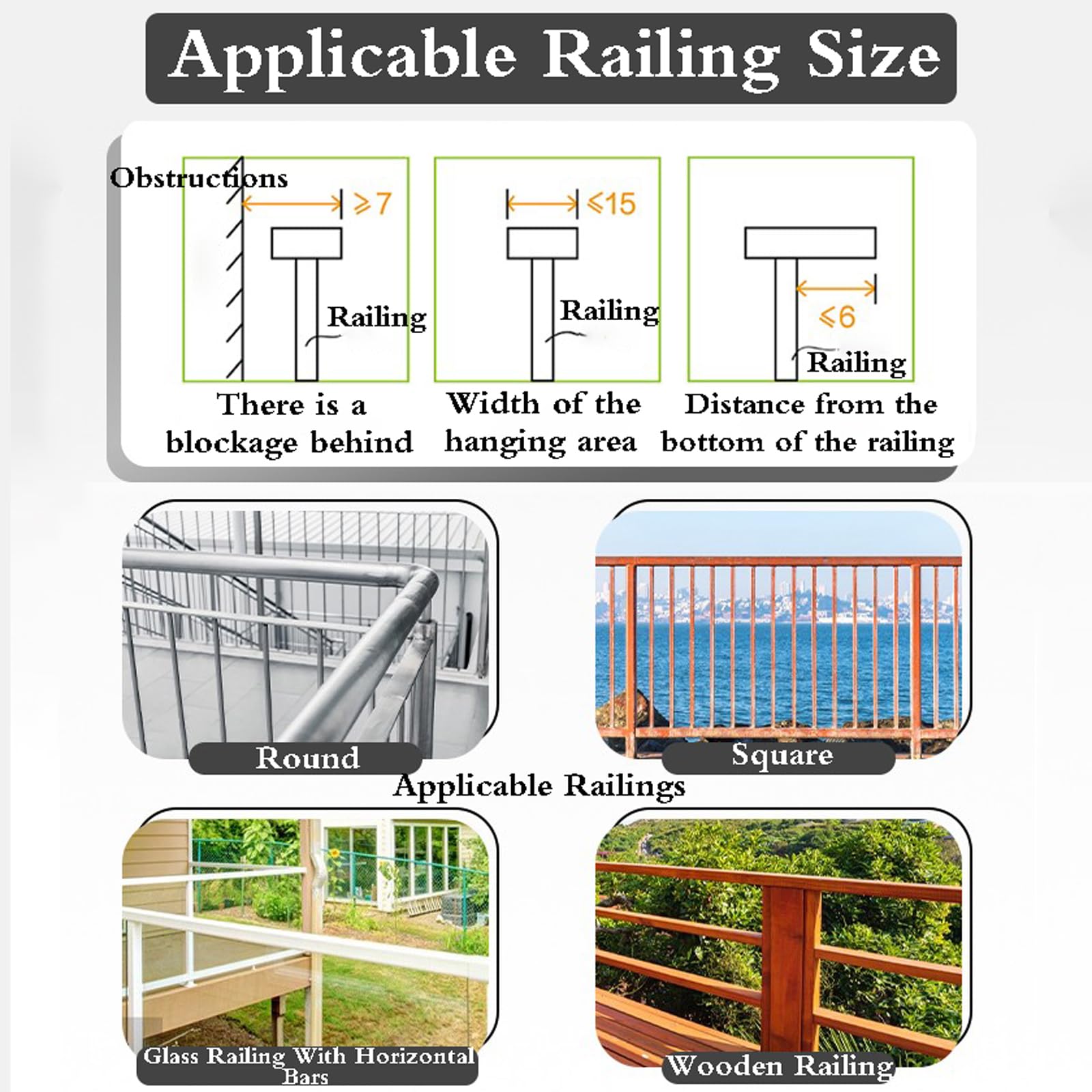 Tavolo da Balcone Sospeso,Tavolo da Appendere Ringhiera Altezza Regolabile,Tavolo Sospeso Ringhiera Lega di Alluminio,Tavolo da Ringhiera Balcone Pieghevole,per Giardino,Terrazza