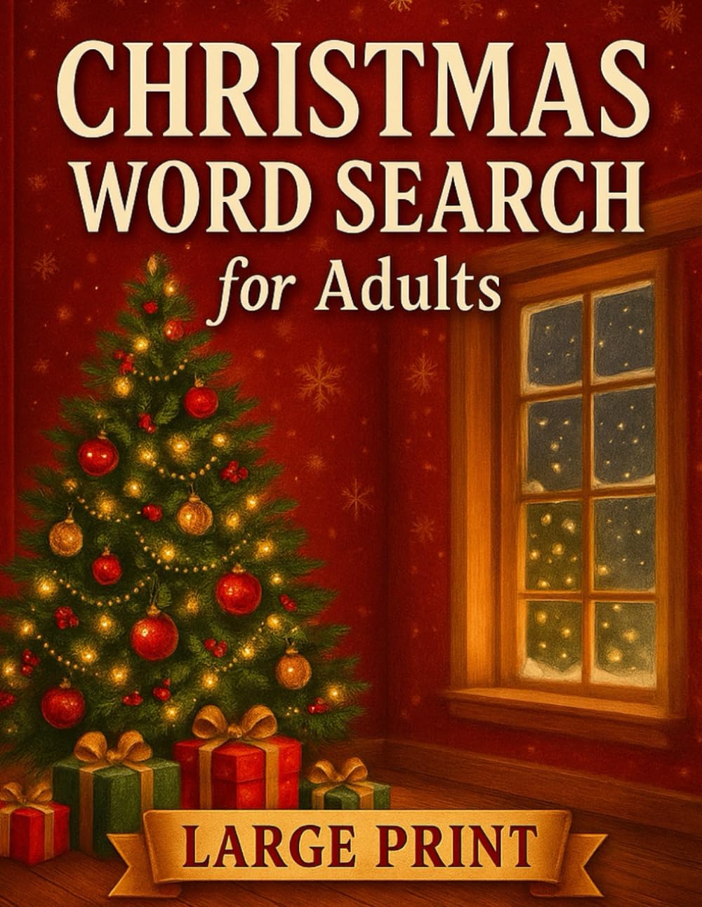 Christmas Word Search for Adults: Fun Holiday Puzzles & Brain Games | Perfect Christmas Stocking Stuffer Gift for Adults and Seniors
