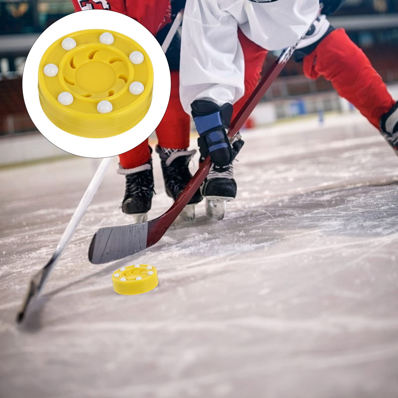 BESPORTBLE 1 Pc Patinaje sobre Ruedas Rodillo Hockey Masculino Disco Flotante De Hockey De Aire Fichas De Hockey Oficial Discos De Hockey Páginas Hockey Callejero Hombres y Mujeres Importante