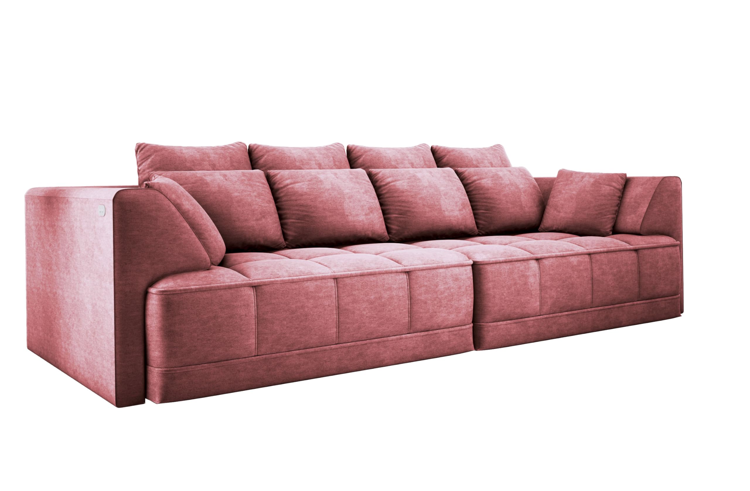 Big Sofa Tiga XXL, Schlafsofa, Couch, Schlafcouch mit Schlaffunktion 302 cm Breit (Cloud 63)