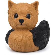 3D Printed Yorkshire Terrier Dog Duck Collectible Compatible with Jeep Ducking Personal Pet Lover Gift | Cruise Duck Hiding | Dashboard Decor and Desk Display Figure