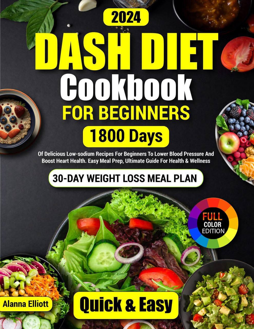 Amazon Com Dash Diet Cookbook For Beginners Full Color Photos 30 Day Weight Loss Meal Plan 714 MdXnrXL. SL1280