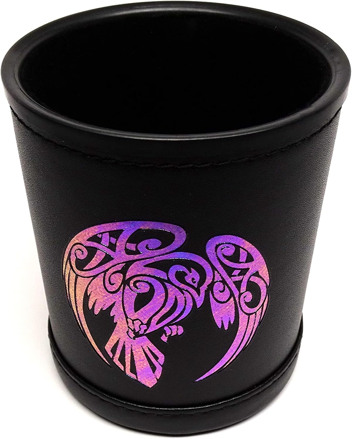 Color Shift Dice Cup with Color Transitional Foil - Standard Sized Dice Cup, Perfect for Tabletop Games, RPG, and Wargames (Raven)