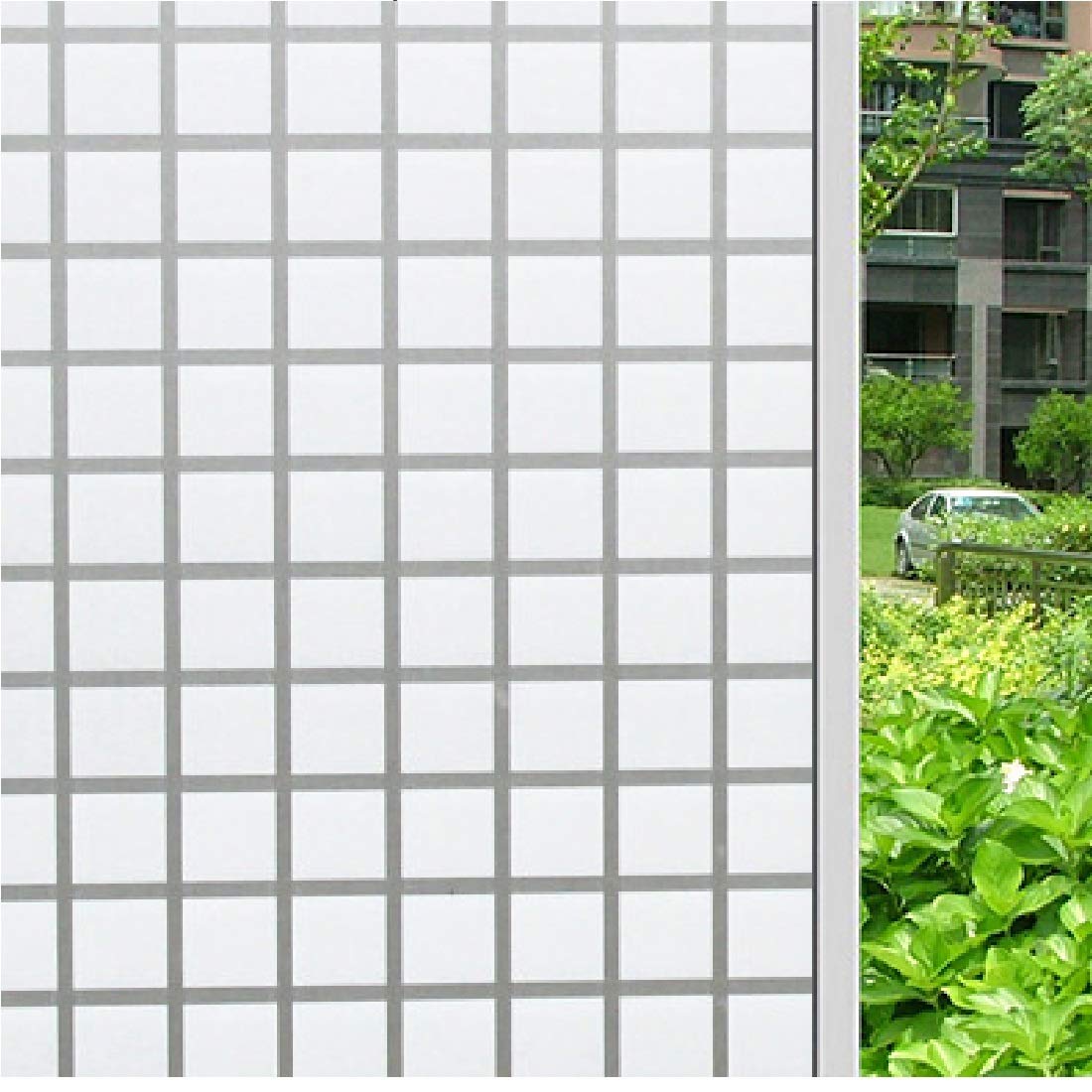 Jaamso Royals Decorative Window Static Cling Film Privacy Decoration Self Adhesive for UV Blocking Heat Control Glass Tint Stickers for Home Living Room Bedroom (45 CM * 200 CM)