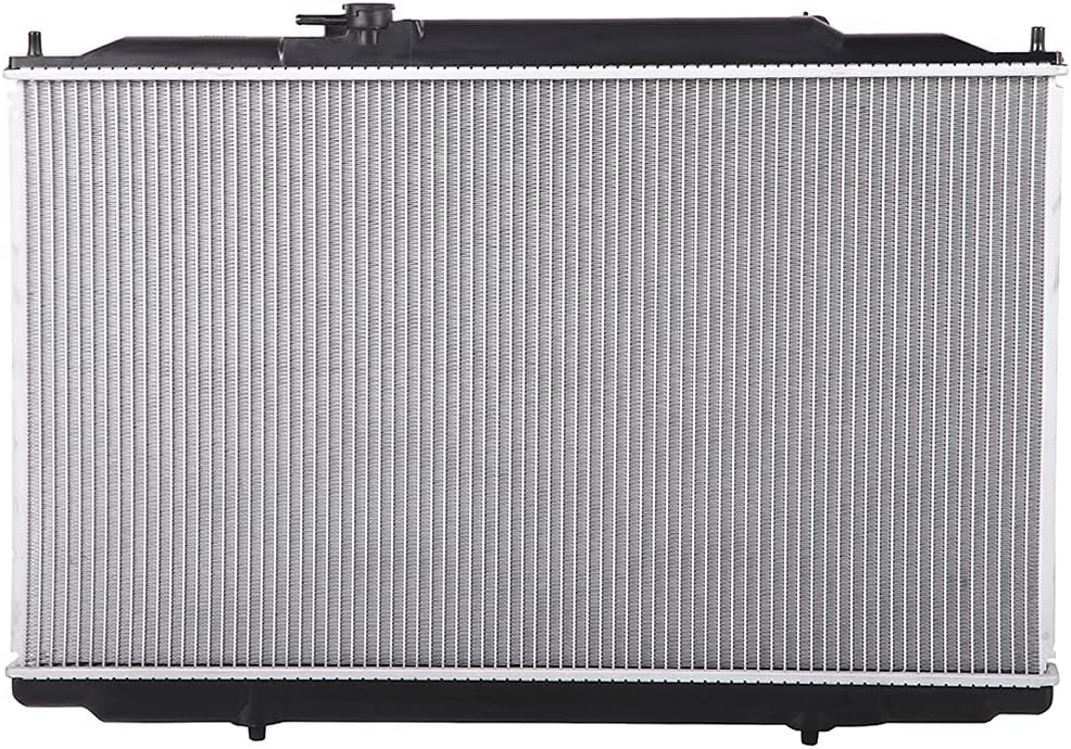 ASAPE 2806 Radiator and 3246 Condenser Engine Replace Kit Fit for Honda Odyssey 2005-2010 (Aluminum) - Set of 2