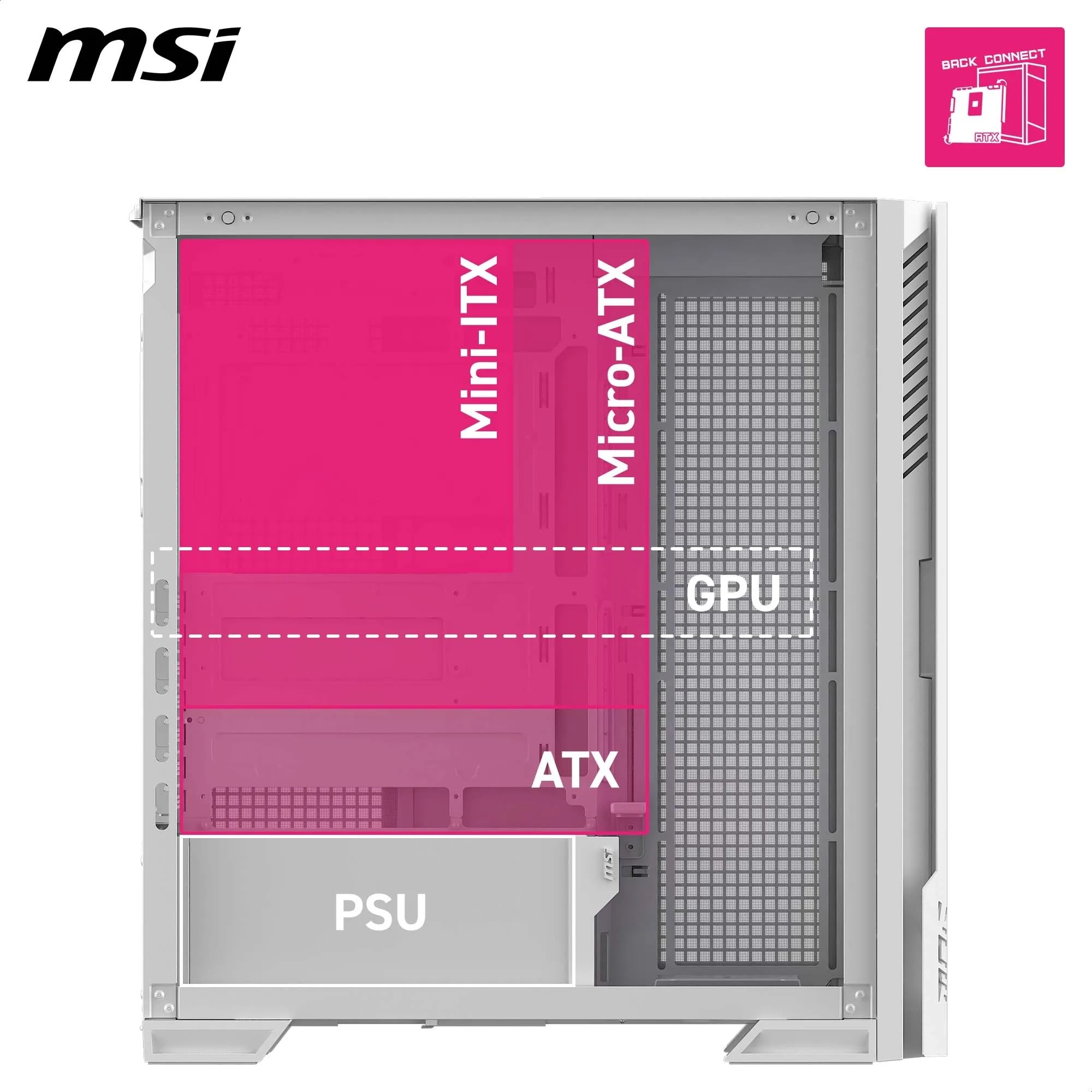 Amazon.co.jp: MSI MPG VELOX 300R AIRFLOW PZ WHITE PCケース E-ATX