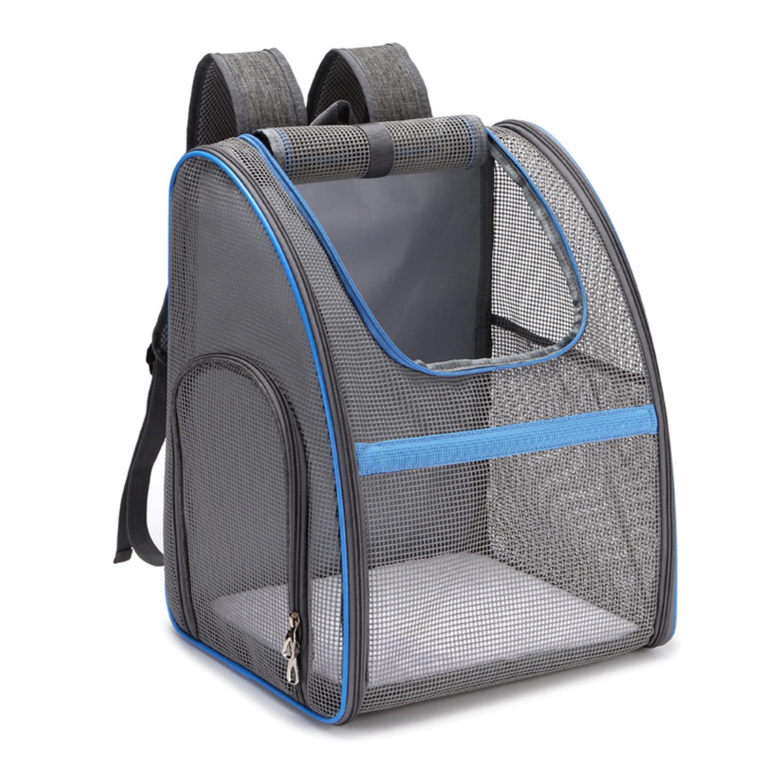 Sac à dos pour animaux de compagnie petit et moyen sac de chat respirant LWZ bleu