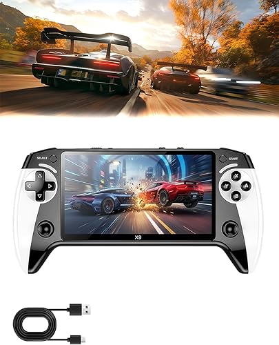 X9 - Consola de juegos de mano retro para juegos clásica, emulador precargado, video 20000+ sistema de juegos integrado 64gb Pantalla HD IPS de 5.5 disponible en Yaxa Guatemala