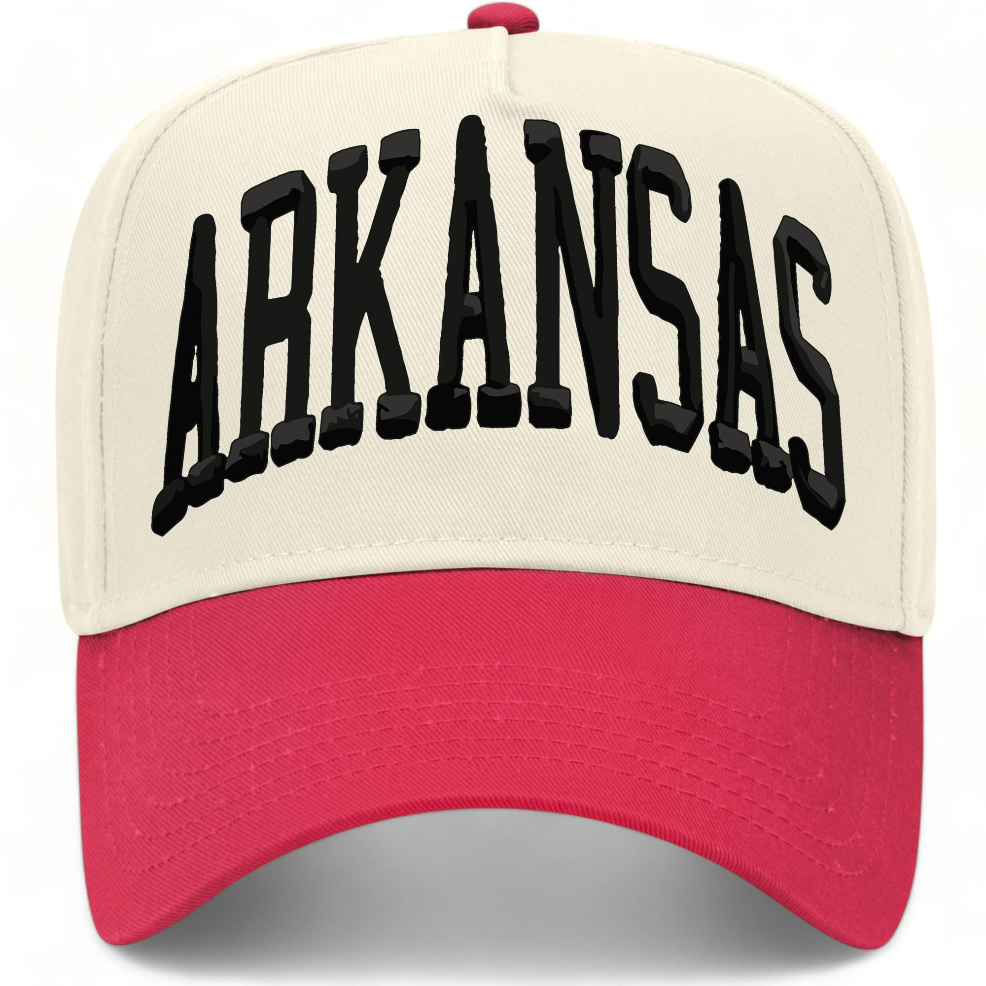 Arkansas Collegiate Vintage Trucker Hat | AR | Premium Adjustable Snapback Baseball Hat for Men & Women