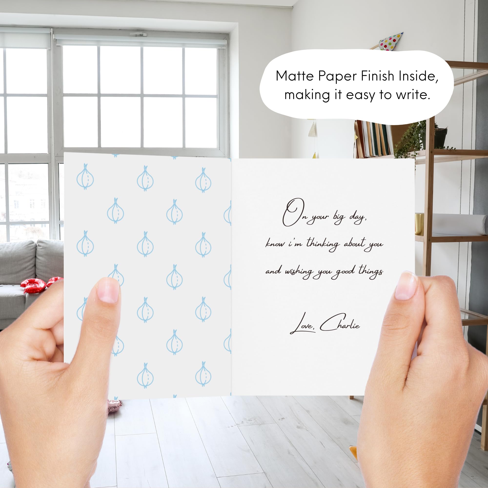 Funny Graduation Card - Punny Greeting Card, I'm Not Crying, You're Crying! So Proud of You!, 5.5 inches x 4.25 inches - Image 4