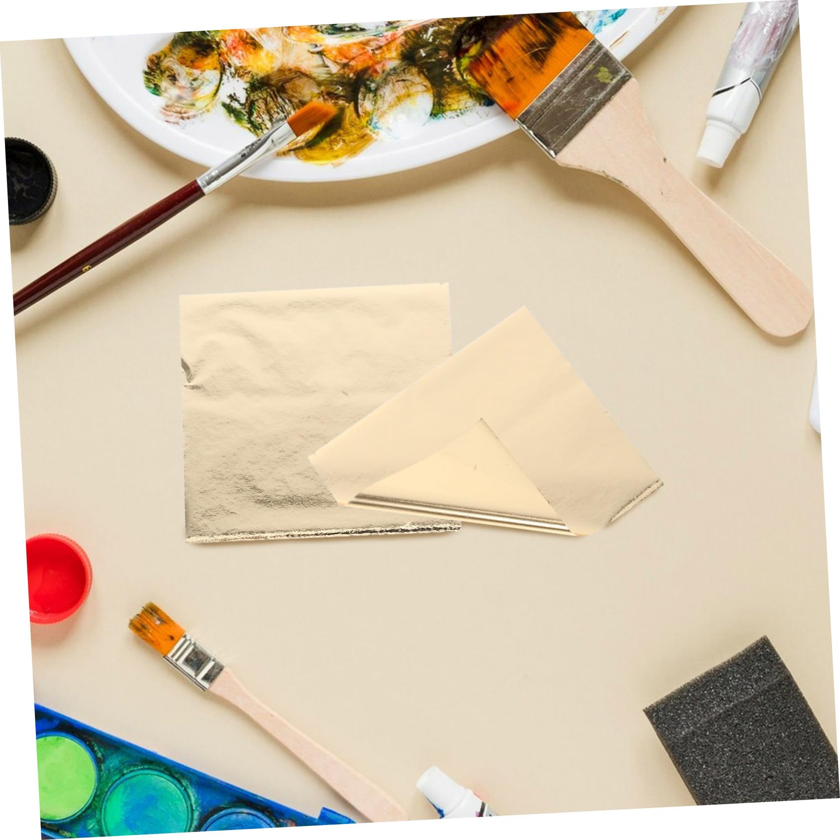 Folienbasteln 240 Stück Mehrfarbiges Imitationsgoldblattpapier