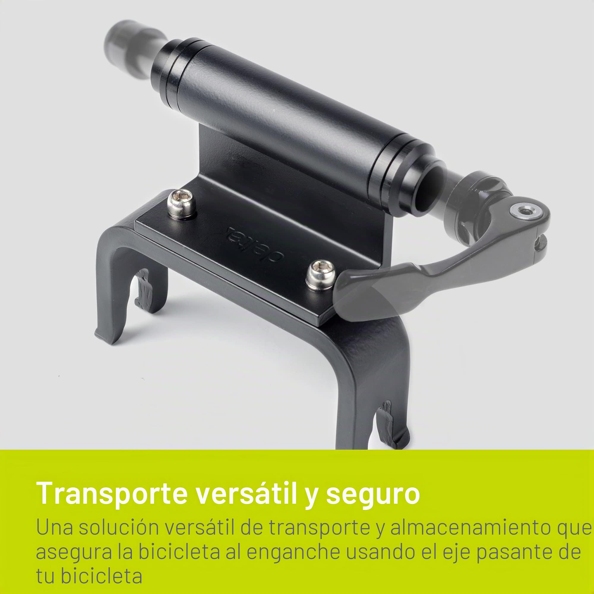 Delta Enganche de Bicicleta para Ejes, Negro, 12/15 mm