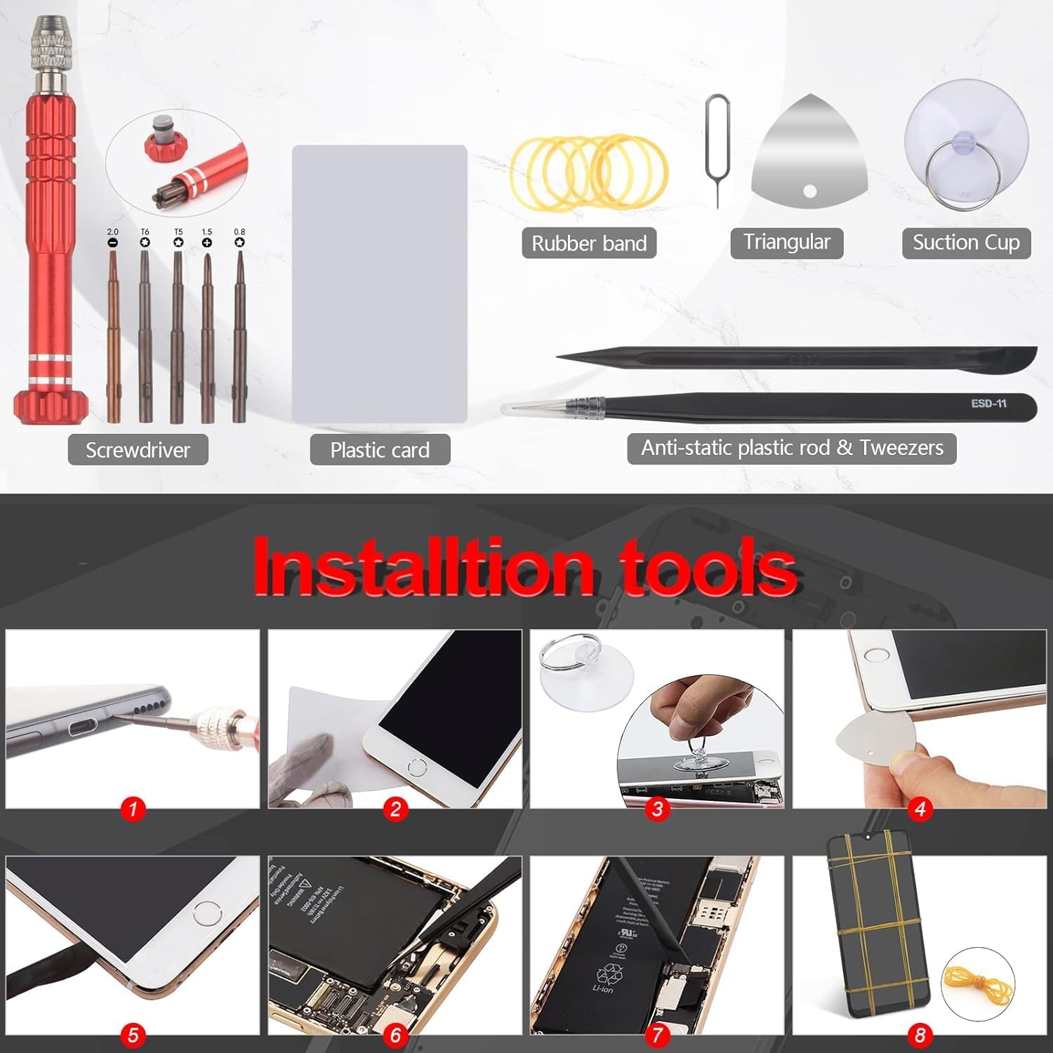 6.7'' Noir Kit Écran LCD avec Châssis pour Samsung Galaxy A05s SM-A057G SM-A057F SM-A057M Écran Complet Tactile LCD Display de Rechange et Outils + Verre trempé