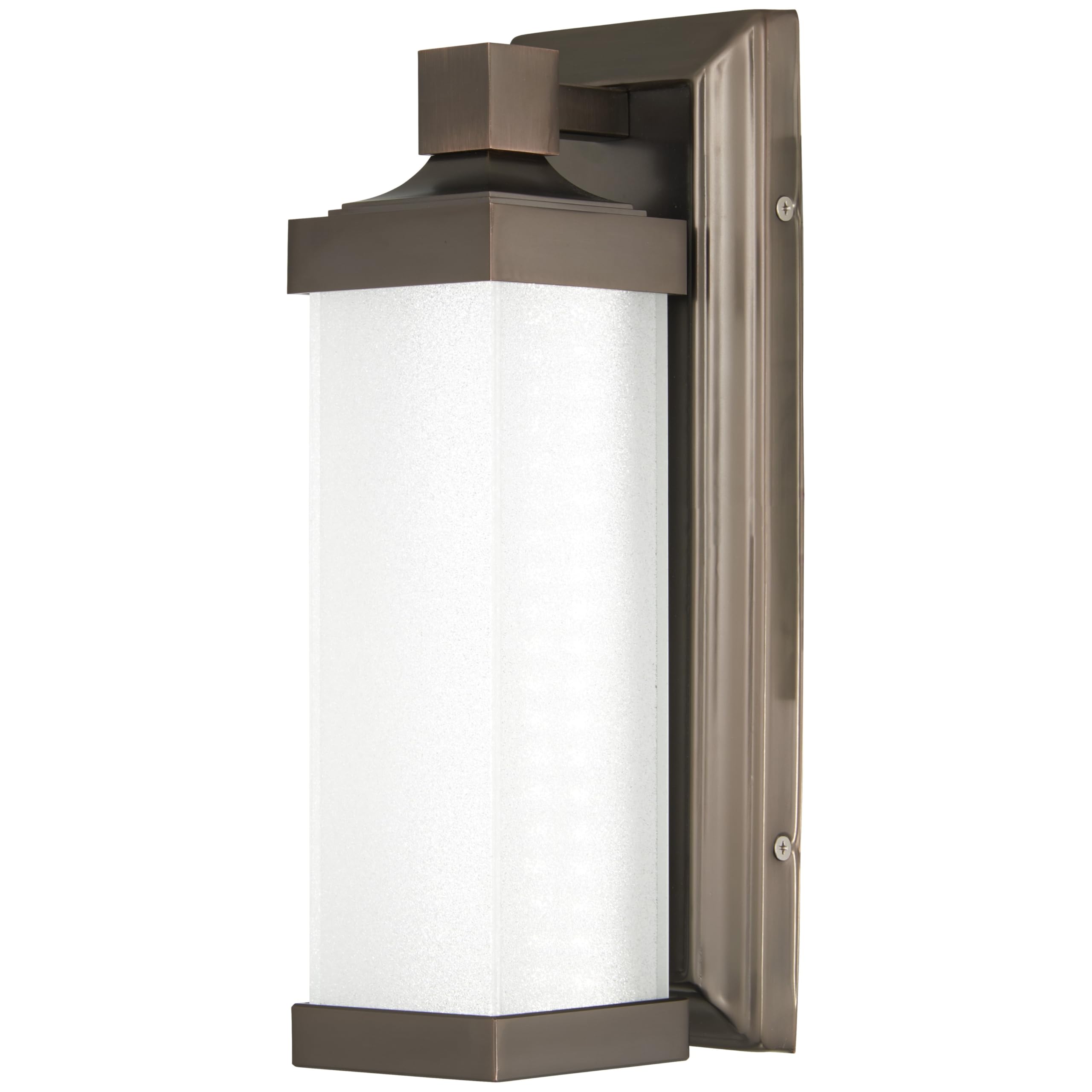 Minka-Lavery LED Wall Sconce in Harvard Court Bronze Finish with Etched White Glass