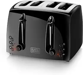 Torradeira 4 Fatias Extra Larga 7 Níveis de Tostagem BLACK+DECKER