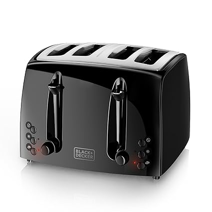Black & Decker Stainless Steel 4-Slice Slot Bagel Toaster