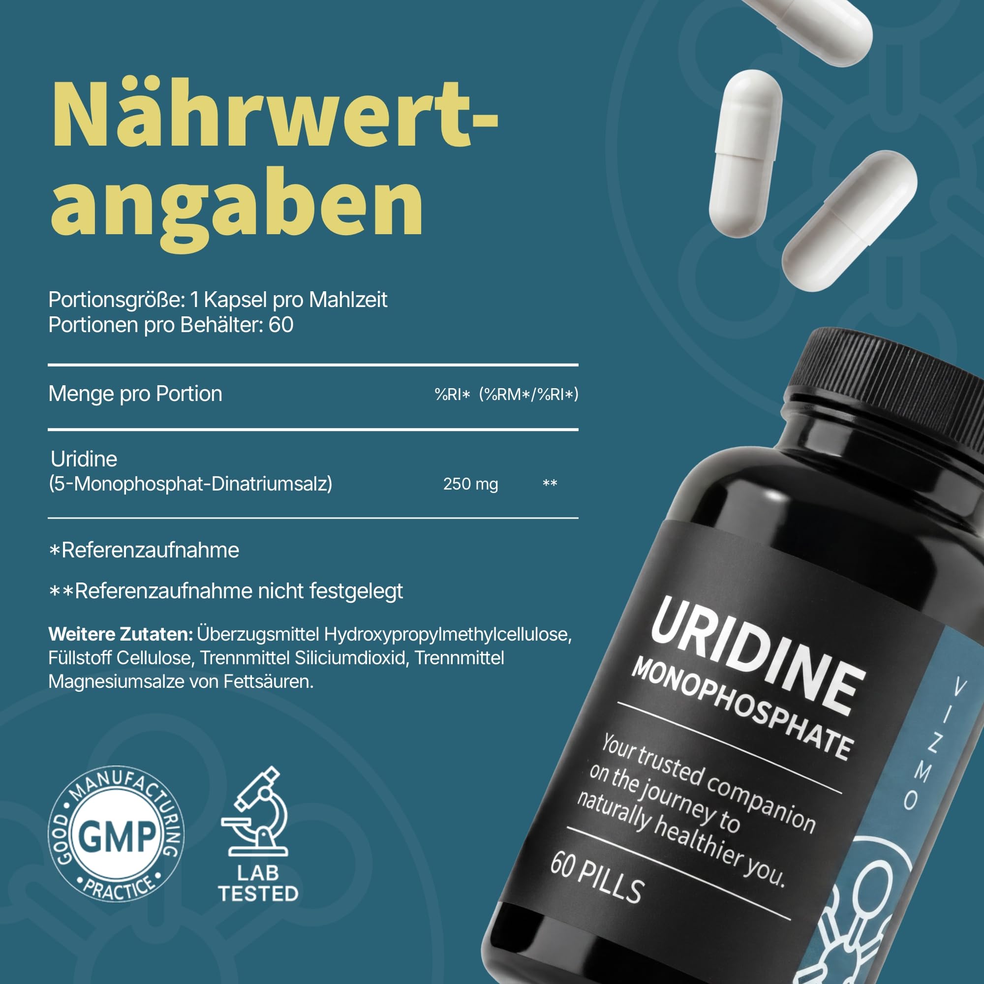 Täglicher Neuro-Routine-Stack (2-in-1) für vielbeschäftigte Erwachsene mit aktivem Lebensstil – Uridinmonophosphat & L-Theanin für kognitive Funktion, Aufmerksamkeitsstabilität und Fokusbalance