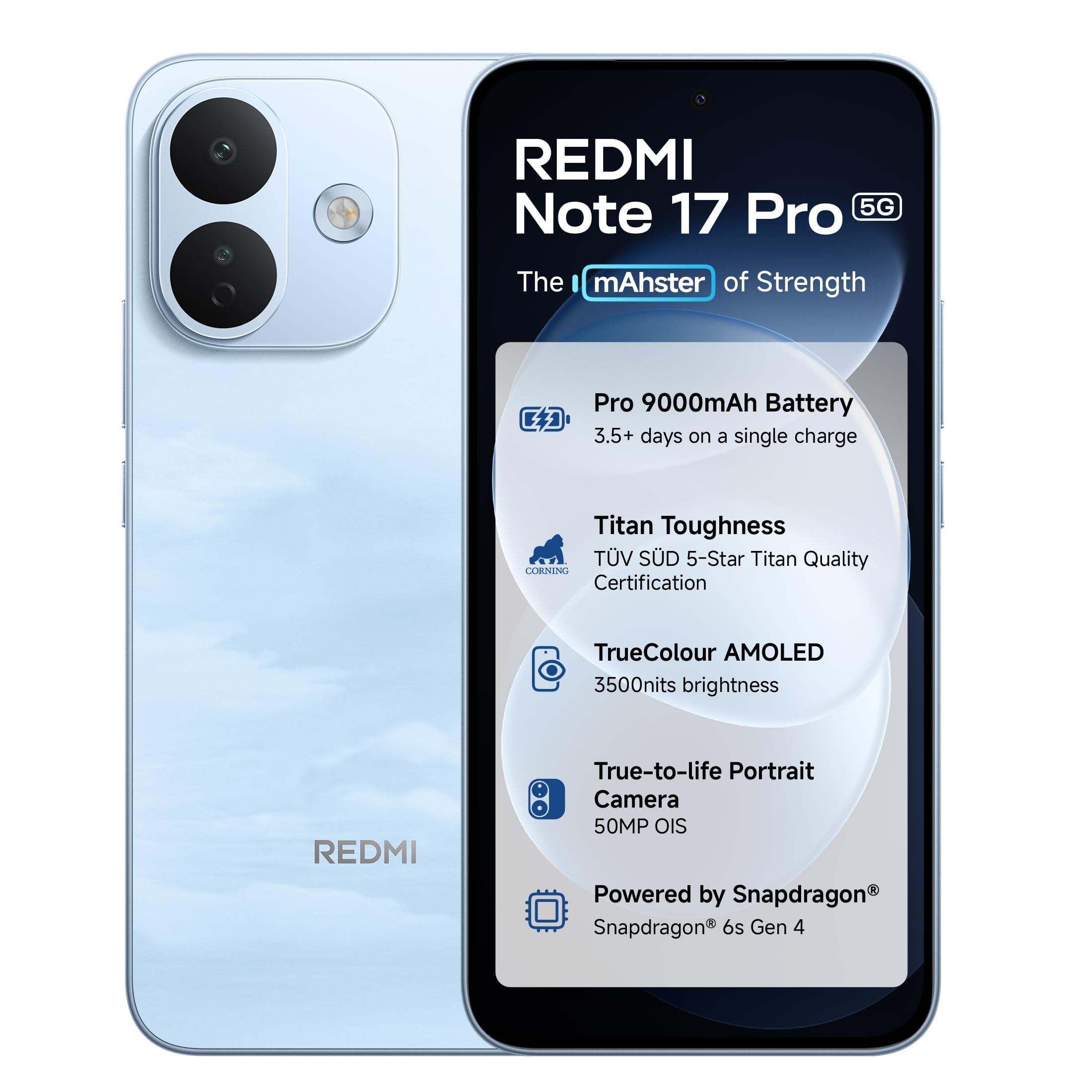 Redmi Note 17 Pro 5G 8GB 256GB Cloud Blue - Image 1