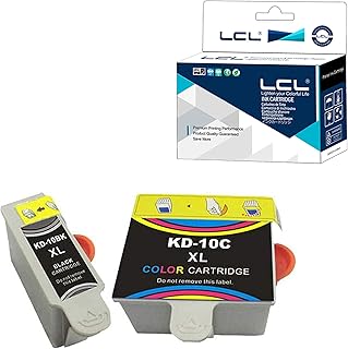 LCL Compatible Ink Cartridge 10 10B 10C XL (2pack 1Black 1colour) Replacement for Kodak EasyShare 5100 EasyShare 5300 EasyShare 5500 ESP 3 ESP 3250 ESP 5 ESP 5210 ESP 5250 ESP 7