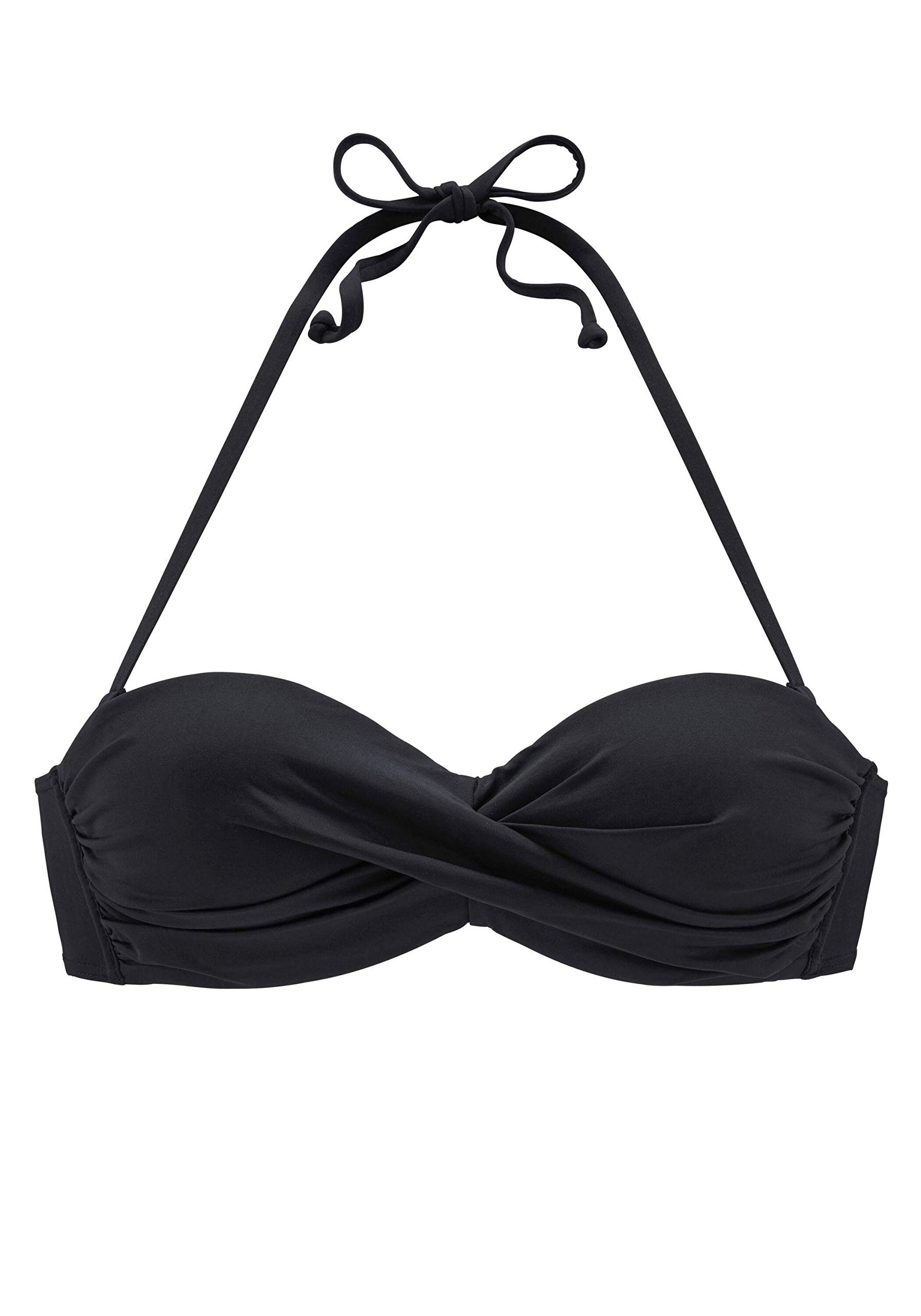 Lascana Damen Bügel-Bandeau-Bikini-Top | mit wattierten Cups und Stäbchen